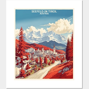 Seefeld in Tirol Austria Vintage Travel Retro Tourism Posters and Art